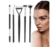 Pespa per ciglia oculari, pennelli mascara, Set di spoolie per sopracciglio pieghevole di 5, Curled Grooming Brow Pettle Makeup Definitore per le donne in alto ciglia inferiore