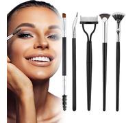 Pespa per ciglia oculari, pennelli mascara,Set di spoolie per sopracciglio pieghevole di 5 | Curled Grooming Brow Pettle Makeup Definitore per le donne in alto ciglia inferiore