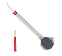 Pespa per doccia, pennello da bagno con manico lungo, esfoliante resistente all'acqua e a doppia facciata per pelle, gambe, spalle, uomini, donne, casa, bagno, 14.96x3,15 pollici