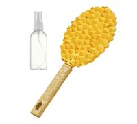 Pespa per la spargimento di animali domestici, pennello per la toelettatura per animali domestici | Durian Shape Cat Massaging Brush | Mesodo di massaggio morbido con forniture per animali domestici a