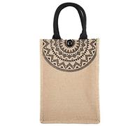 PESPICEFINEM Squadra quadrata per cannonne borsetta di juta una scelta leggera e scelta per lo shopping e lo stoccaggio disponibili nelle dimensioni di L M S (Small)