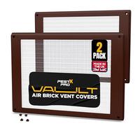 Pest-X Pro Vault - Coperture per mattoni d'aria, 254 mm x 180 mm (confezione da 2), per il controllo dei roditori, protezione da parassiti, per pareti esterne, blocca topi e parassiti
