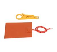 Pesta di Riscaldamento in Gomma in Silicone, Tappetino di Riscaldamento Flessibile Sottile, Elevata Resistenza Dielettrica con Stripper a Filo 12V 20W 250 ℃ Riscaldatore Rapido per Isolamento