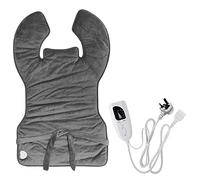 Peste di riscaldamento ponderato per alleviare il dolore alla schiena, cuscinetti di calore elettrici per collo e spalle, riscaldamento rapido, chiusura automatica, grigio-37 "x 22", (Regno Unito)