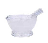 Pestello e mortaio， Set di pestelli for mortaio e spezie for aglio in vetro trasparente(60mm)