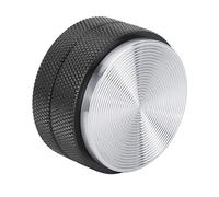 Pestello per caffè in acciaio inossidabile antiscivolo da 58 mm, base regolabile per un pressaggio uniforme, design a superficie piana con impugnatura ergonomica per uso domestico, (Nera)