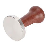 Pestello per caffè in acciaio inox da 58 mm con impugnatura in legno, strumento ergonomico per pressare la polvere di caffè per i baristi domestici, accessorio per il tampaggio a