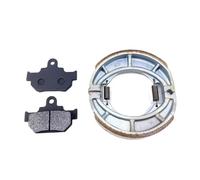 Pesti freno e scarpe da tamburo per freno anteriore e posteriore in moto compatibili con modelli GZ125HS QS150-B GZ 125cc(Full set)