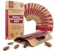 Pestmatic® Smart Trappole per Scarafaggi e Blatte da Interno | Set da 15 | Trappola Adesiva di Monitoraggio con Attrattivo | Rilevamento Efficace di Blatte | Senza Veleno & Sicura per Cucina
