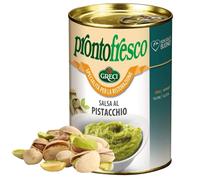 Pesto al Pistacchio, Purea Salata, Prodotto con tutti gli Ingredienti Italiani, 390 g, G GRECI