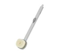 Pesto da Bagno Manico Lungo per Doccia, Scrubber Posteriore Staccabile per Doccia Scrubber da Bagno Sparo Esfoliante Spazzola da Bagno Exfoliating Spazzo (GREY)