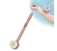 Pesto da Bagno Manico Lungo per Doccia, Scrubber Posteriore Staccabile per Doccia Scrubber da Bagno Sparo Esfoliante Spazzola da Bagno Exfoliating Spazzo (PINK)