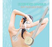 Pesto da Bagno Manico Lungo per Doccia, Scrubber Posteriore Staccabile per Doccia Scrubber da Bagno Sparo Esfoliante Spazzola da Bagno Exfoliating Spazzo (GREEN)