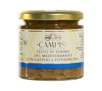 PESTO DI TONNO DEL MEDITERRANEO CON CAPPERI E PEPERONCINO 220G