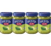 PESTO GENOVESE BARILLA CON BASILICO ITALIANO PARMIGIANO OLIO EVO SUGHI 4x190 g