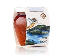 Pesto Isolano Artigianale Siciliano con Pomodoro, Capperi e Olive Nere - 12 Vasetti da 180g