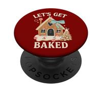 Pesto per il design di Natale di pan di zenzero di pan di PopSockets PopGrip Adesivo