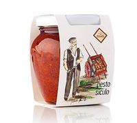 Pesto Siculo Artigianale Siciliano con Finocchietto Selvatico, Pomodoro e Mandorle - 12 Vasetti da 180g