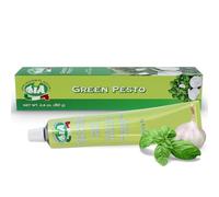 Pesto Verde in Tubetto da 80g Pronto all'Uso, Ideale per Condire Antipasti, Bruschette e tante Ricette, Senza Glutine, Confezione Riciclabile e Anti-Spreco - IA