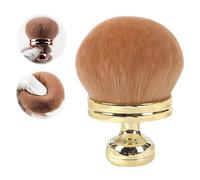 Pestre di trucco per il corpo extra grande, pennello per il trucco per il viso, applicatore solare per gambe e bronzer Applicatore 3 pollici di base ovale Gol Sponge (Golden)