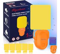 Pestvanish Trappola per insetti volanti plug-in, per interni e zanzare, sicura, atossica, con luce UV, trappola per insetti con cuscinetto adesivo, per mosche, moscerini, falene (1 confezione