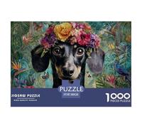 Pet 1000 Piece Jigsaw A Loyal Dog Puzzle, Educational Puzzle for Kids And Adults, Cognitive Development Family Leisure Toy 38x26cm/1000pcs