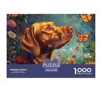 Pet 1000 Piece Jigsaw A Loyal Dog Puzzle, Universal Educational Toy for Kids & Adults, Cognitive Development Family Game 52x38cm/1000pcs