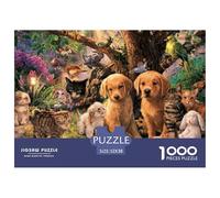Pet 1000 Piece Jigsaw A Loyal Dog Puzzle, Universal Educational Toy for Kids & Adults, Cognitive Development Family Game 52x38cm/1000pcs