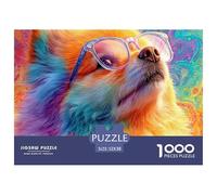Pet 1000 Pieces Cognitive Development Jigsaw A Loyal Dog Puzzle, Educational Toy for Children Adults, Interactive Brain Game 52x38cm/1000pcs