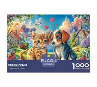 Pet AdventureComplex 1000-Piece Jigsaw Puzzles for Adults Offering An Array of Challenging Puzzle Games - Serves As A Remarkable And Entertaining Gift for Adults And Kids Age 12 Years Up 38x26cm/1000