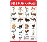 Pet And Farm Animals - My First Early Learning Wall Chart: For Preschool, Kindergarten, Nursery And Homeschooling (19 Inches X 29 Inches)
