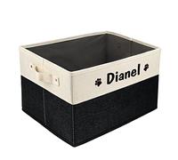 PET ARTIST Cestino per giocattoli per cani personalizzato per accessori per giocattoli per cani - Scatola portaoggetti pieghevole per giocattoli per animali domestici, cappotto per cani