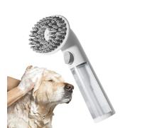 Pet Bath Brush, Cat Hair Scrubber, Long Handle Silicone Comb, Massage Cleaning Tool, Perfect for Washing and Shedding, General Use for Pets, Single Unit