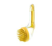 Pet Bath Brush, Dog Grooming, 7.09x2.76x2.95inches, Gentle Massage Cleaner, Built-In Soap Dispenser, Soft Bristles, Ideal for Home, Beach, Pool, Groomers, Travel Use, Blue/Yellow/Green/Pink