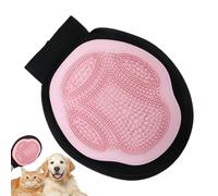 Pet Bath Brush, Dog Shower Brush Grooming Glove, 9.21x7.24x0.55 inches, Gentle Comfortable, Bathing Scrubber Tool for Bathroom Apartment Outdoor Indoor Travel Cats Dogs, Long and Short Haired Pets
