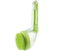 Pet Bath Brush, Pet Bath Brush with Shampoo Dispenser, Newwith Built-in Shampoo Dispenser for Bathing Pets Grooming Massage (Green)