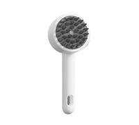 Pet Bath Brush - Soft Bristle Shower Scrubber, Shedding Massage Comb, Cleaning Tool, Grooming Aid, Water Spray Brush | Effective removal tool for dogs puppies kittens home bathing routine