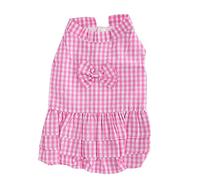 PET - CANE COTH EVERSE SVIERS, TASSEVERSO POLIESTRE T - camicia e minigonna, fiocco rosa - abito nodo (XZD222 Pink XL)