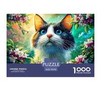 Pet Cat 1000 Pezzi Cute Cat Puzzle Adulti Impegnativo E Difficile Per Difficoltà Sfida Per Adulti E Bambini Da 14 Anni E Più Puzzle Per Gioco Familiare, Festa Aziendale Regalo Per Amore E Amico 70x50