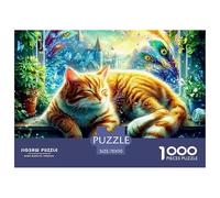 Pet Cat 1000 Pezzi Cute Cat Puzzle Classici Impegnativo E Difficile Per Qualità Premium Per Adulti E Ragazzi Collection Decorazione Domestica Regalo Per Amore E Amico 70x50cm/1000pcs