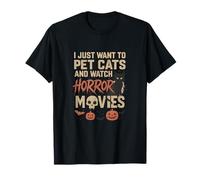 Pet Cats and Get Spooky - Divertenti vibrazioni di gatti di Halloween Maglietta