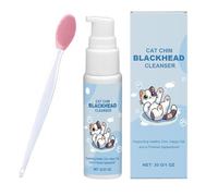 Pet Chin Cleaner - Nero per la rimozione della testa del gatto | Pulitore nero con pennello, detergente profondo, spray detergente morbido per cani e G.