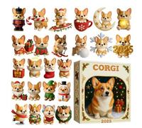 Pet Christmas Countdown - 24-day Toy & Decor for Holiday Fun, 2d Ornament with Daily Surprises, Interactive Activity, Festive Display, Calendar Accessory for Wall, Desk, or Tree