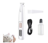 Pet Clipper Kit, Electric Pet Hair Trimmers Cordless, Washable, USB Charging With Light, Low Noise And Vibration, Grooming Pets At Home, for Pet's Face Ears Eyes Feet Etc