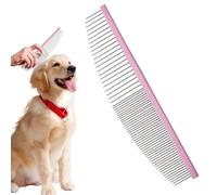 Pet Comb - Cresćent-Shaped Aluminum Grooming Tool | Dog Face Grooming Combs | Cat Eÿe Combs | Anti-Static Hair Removal Comb for Dogs Cats | Massaging Styling Groomer