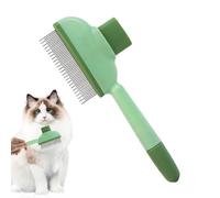 Pet Comb, Metal Teeth for Knots Removal, Tool for Dogs and Cats, Long and Short Haired Breeds, Effective Grooming Comb for Matted, Yellow/Green