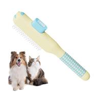 Pet Comb, Self Cleaning Brush, Non Slip Groomer, Metal Teeth Tool, Cat Dog Grooming, Shedding Control Comb, Hair Removing Brush, Removing Tool for Dog Puppy Animals