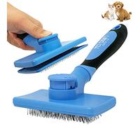 Pet Craft Supply Spazzola per animali domestici autopulente per gatti e cani pelo corto a pelo lungo piccolo medio grande pettine con setole in metallo sottopelo deshedding dematting districante