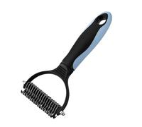 Pet Dematting Comb | 2-Sided Pet Grooming Brush | Pet Shedding Brush | Pet Detangling Comb | Pet Dematting Tool Durable And Easy To Clean ABS+rubber For Long-haired Dogs Best Dog Brush For Shedding