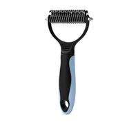 Pet Dematting Comb, 2 Sided Shedding Brush, 7,01 x 3,46 in Pet Grooming Detangler Rake, Knot Removing Undercoat Brush for Small, Medium and Large Dogs, Cats